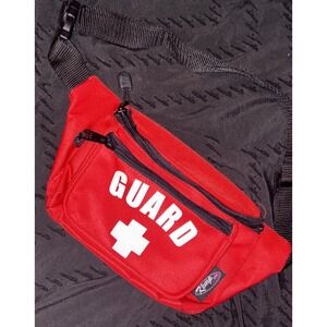 Kemp USA Red Lifeguard "Guard" Fanny Pack Waist Bag